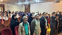 حمایت دانش‌آموزان خشکبیجار از مردم مظلوم غزه