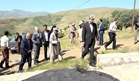 بررسی مشکلات روستا‌های منگور شرقی در بازدید میدانی مسئولان مهاباد