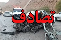 واژگونی سواری در جاده نورآباد به یاسوج با پنج مصدوم