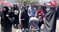مشهد؛ تجلی حضور نسل آینده انقلاب در آیین وداع با رهبر مجاهد شهید