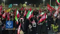 نمایش اقتدار و همدلی مردم شهرستان بیرجند در قرار شبانه ۱۷۴